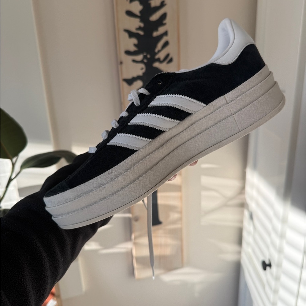 Adidas Black and White Platform Shoes - Picture 4 of 7